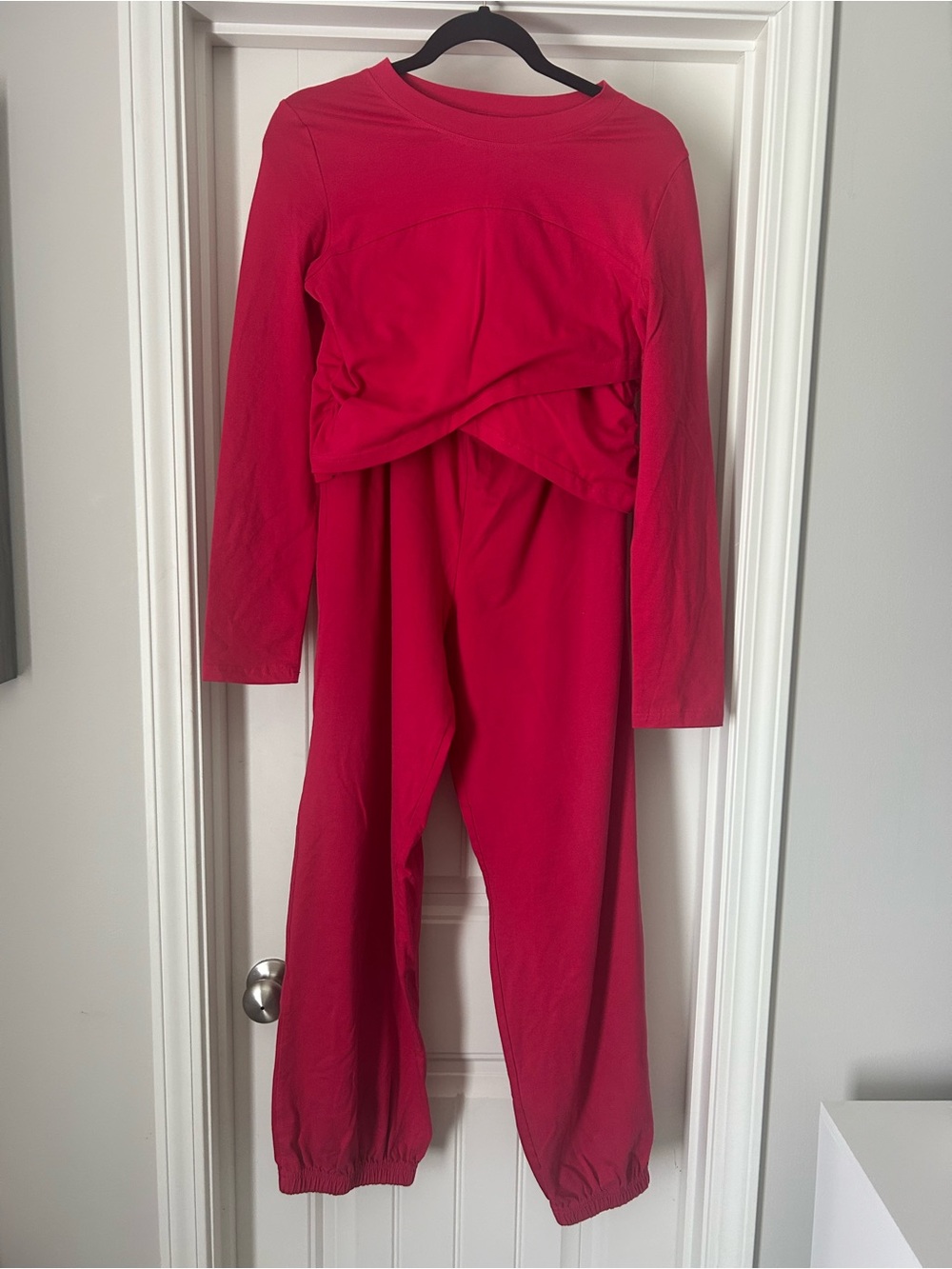 Women’s Dark pink Long-Sleeve 2piece set